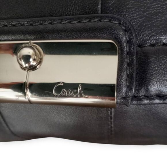 Coach Kristin Black Leather Small Crossbody Bag NWOT - Picture 2 of 12